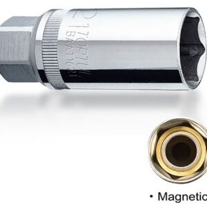 Kunci Sock Magnetic Spark Plug Sockets 16mm Toptul BAAT1216-0