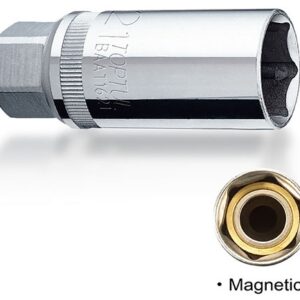 Kunci Sock Magnetic Spark Plug Sockets 21mm Toptul BAAT1221-0