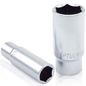 Kunci Sock Deep Sockets 6Pt 21mm 3/8 Inch Drive Toptul BAEE1221-0