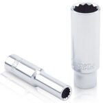 Kunci Sock Deep Sockets 12Pt 9mm 1/4 Inch Drive Toptul BAEF0809-0