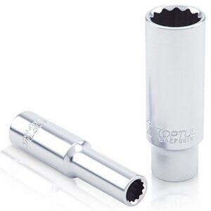 Kunci Sock Deep Sockets 12Pt 9mm 1/4 Inch Drive Toptul BAEF0809-0