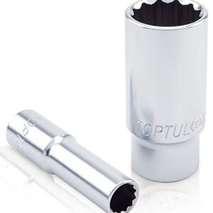 Kunci Sock Deep Sockets 12Pt 9mm 3/8 Inch Drive Toptul BAEF1209-0