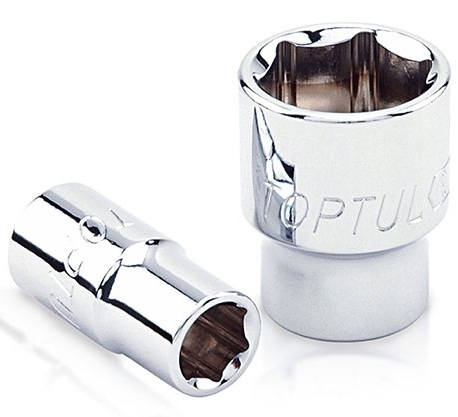 Kunci Sock 1/4" DR. 6PT Sockets 1/2" Toptul BBEA0816-0