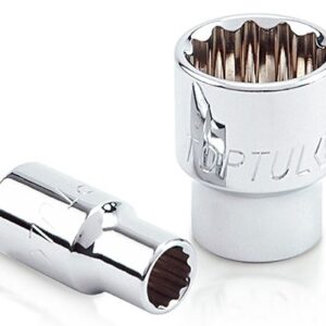 Kunci Sock 1/4" DR. 12PT Sockets 3/16" Toptul BBEB0806-0