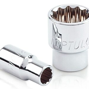 Kunci Sock 1/4" DR. 12PT Sockets 3/8" Toptul BBEB0812-0