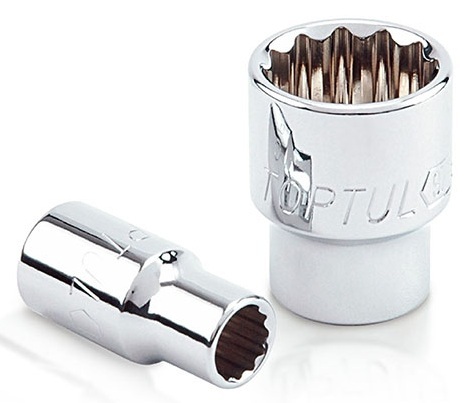 Kunci Sock 1/4" DR. 12PT Sockets 7/16" Toptul BBEB0814-0