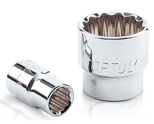 Kunci Sock 3/8" DR 12PT Socket 5/16" Toptul BBEB1210-0