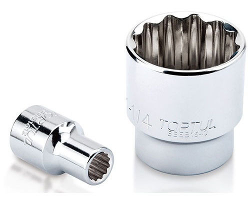 Kunci Sock 1/2" DR 12PT Socket 9/16" Toptul BBEB1618-0