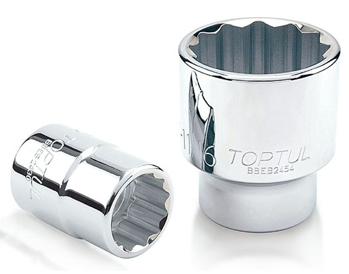 Kunci Sock 3/4" DR 12PT Socket 13/16" Toptul BBEB2426-0