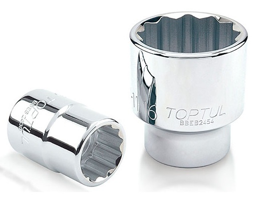Kunci Sock 3/4" DR 12PT Socket 1-5/8" Toptul BBEB2452-0