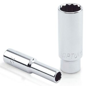 Kunci Sock 1/4" DR. 12PT Deep Sockets 3/16" Toptul BBEF0806-0