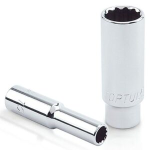 Kunci Sock 1/4" DR. 12PT Deep Sockets 11/32" Toptul BBEF0811-0
