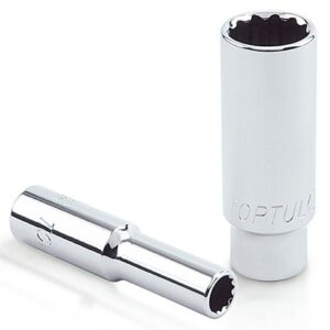 Kunci Sock 1/4" DR. 12PT Deep Sockets 3/8" Toptul BBEF0812-0