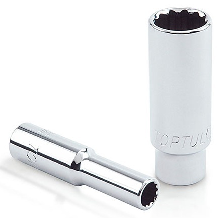 Kunci Sock 1/4" DR. 12PT Deep Sockets 7/16" Toptul BBEF0814-0