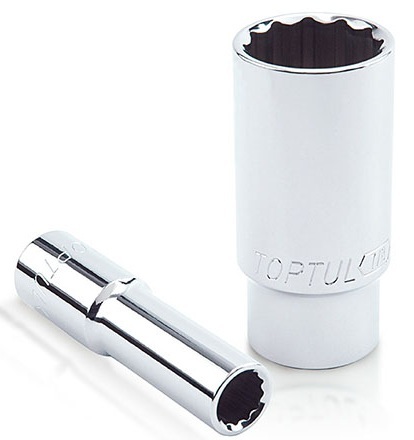 Kunci Sock 3/8" DR 12PT Deep Sockets 3/8" Toptul BBEF1212-0