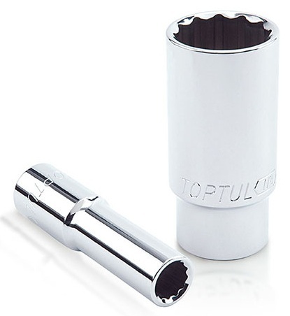 Kunci Sock 3/8" DR 12PT Deep Sockets 7/8" Toptul BBEF1228-0