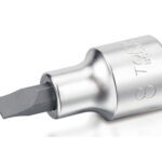 Kunci Sock 1/4" DR. Slotted Bit Sockets 0.5x3mm Toptul BCCA0803-0