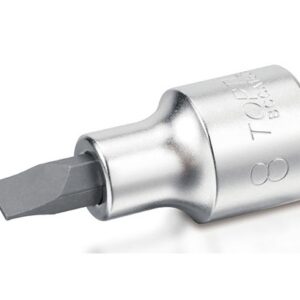 Kunci Sock 1/4" DR. Slotted Bit Sockets 0.5x3mm Toptul BCCA0803-0