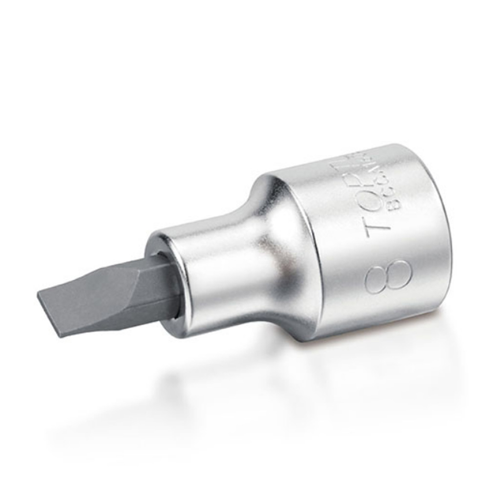 Kunci Sock 1/2" DR. Slotted Bit Sockets 2.0x12mm Toptul BCCA1612-0