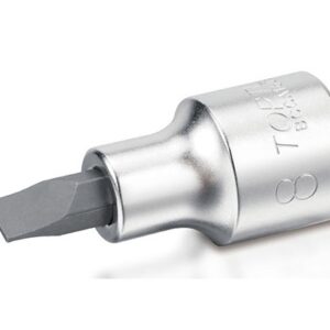 Kunci Sock 1/4" DR. Slotted Bit Sockets 0.5x4mm Toptul BCCA0804-0