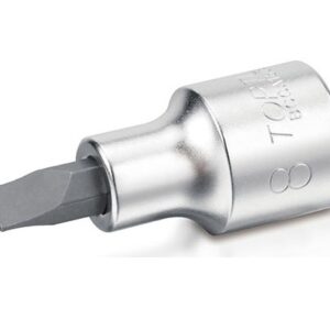 Kunci Sock 1/4" DR. Slotted Bit Sockets 1.2x6.5mm Toptul BCCA086E-0