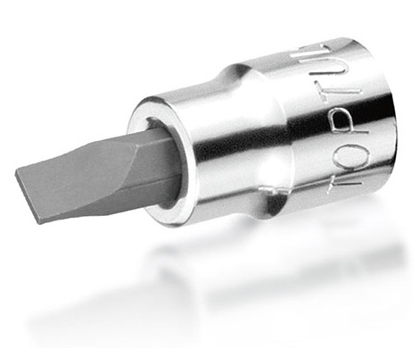 Kunci Sock 1/2" DR. Slotted Bit Sockets 1.2x8mm Toptul BCCA1608-0