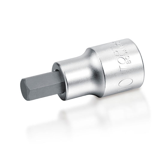 Kunci Sock Hex Bit Socket 1/2" 12.5mm SQ 8mm TOPTUL BCDA160852 -0
