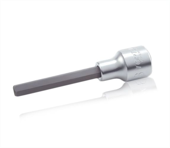 Kunci Sock Hex Bit Socket Extra Long 1/2" 12.5mm SQ 5mm TOPTUL BCEA160552-0