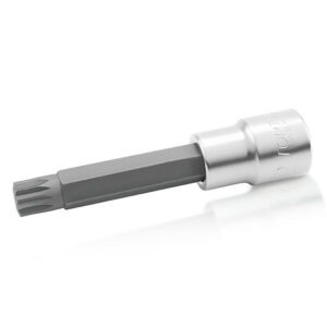Kunci Sock Spline Bit Sockets Long 1/2" DR M6 100 mm TOPTUL BCJA1606-0