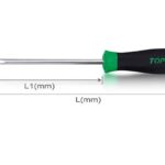 Obeng Slotted Anti-Slip Screwdrivers 0.5x3 mm Toptul FAAB0308-0