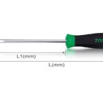 Obeng Slotted Anti-Slip Screwdrivers 1.6x10 mm Toptul FAAB1020-0