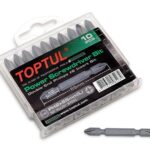 Obeng Set Power Screwdriver Bit Set 10 Pcs Toptul GAAW1001-0