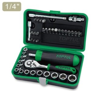 Kunci Sock Professional Grade 1/4" 41Pcs DR. Flank Socket Set Toptul GADW4101 -0