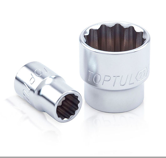 Kunci Sock 3/8 Inch Drive 12PT Sockets 17mm Toptul BAEB1217-0