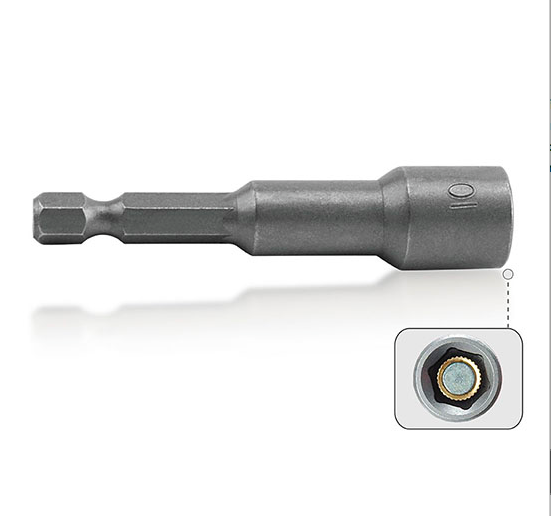 Kunci Sock 1/4" Hex Shank Magnetic PWR Nut Setter Toptul BEAA0806-0