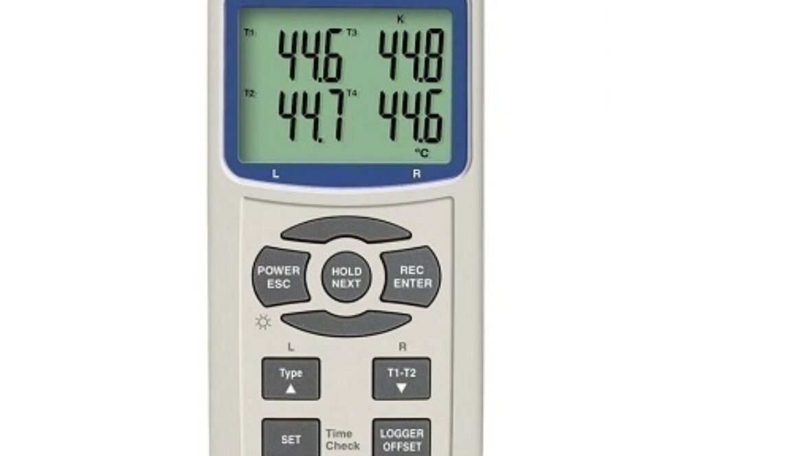 Universal 4 Channel Thermometer SD Card Lutron TM947SD