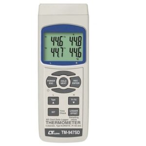Universal 4 Channel Thermometer SD Card Lutron TM947SD-0