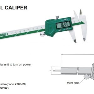 Left Hand Digital Caliper 0-300mm/0-12" Insize 1130-300-0