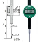 Digital Indicator (lug back) 50.8mm/2" (standar model) Insize 2112-50-0