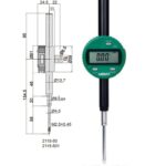 Waterproof Digital Indicator (lug back) 50.8mm/2" Insize 2115-50-0