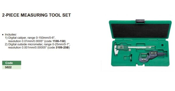 Measuring Tool Set 2 Pcs Insize 5022-23442