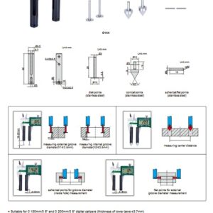 Accessory Set For Digital Caliper Insize 6144-0
