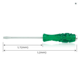 OBENG GO-THRU SLOTTED 5mm SCREWDRIVERS TOPTUL FAGA0510-0