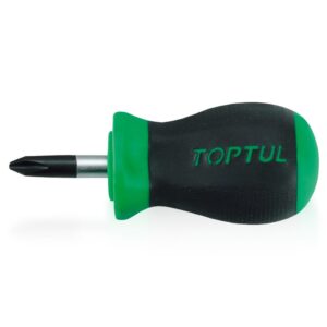 Obeng Stubby Phillips Anti-Slip Screwdrivers PH1 Toptul FBBB0103-0