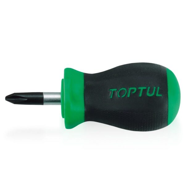 Obeng Stubby Phillips Anti-Slip Screwdrivers PH1 Toptul FBBB0103-0