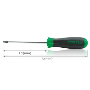 Obeng Square Anti-Slip Screwdrivers SQ3 Toptul FJAB0315-0