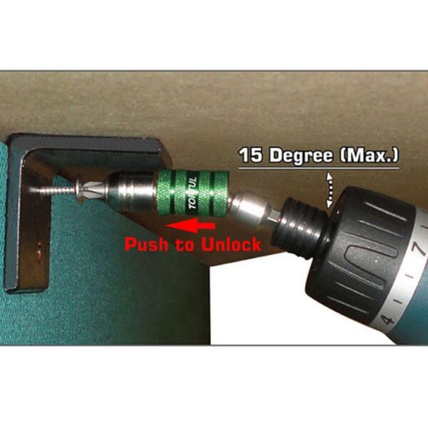 Obeng Universal Swivel Magnetic Bit Holder 1/4" x 1/4" Toptul FTGA0808-34255