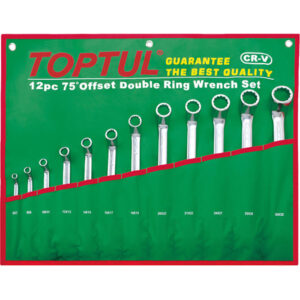 KUNCI 12pcs 75deg DOUBLE RING WRENCH SET TOPTUL GAAA1204-0