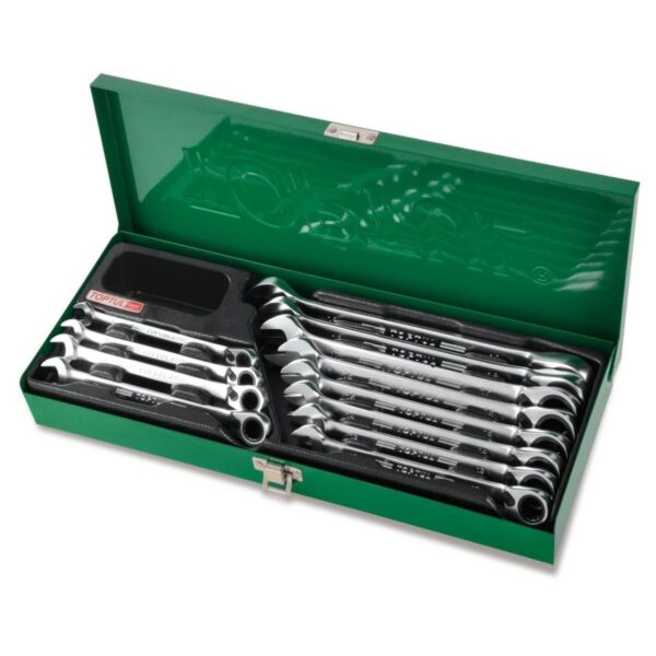KUNCI 15deg STANDARD COMBINATION WRENCH SET TOPTUL GAAD1602-0