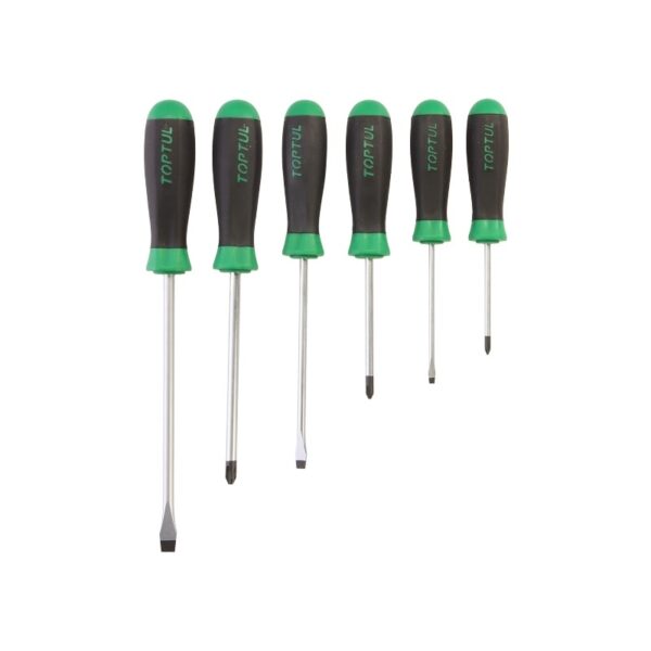 OBENG SLOTTED & PHILLIPS SUPER GRIP SCREWDRIVER SET TOPTUL GAAE0611-23072